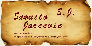 Samuilo Jarčević vizit kartica